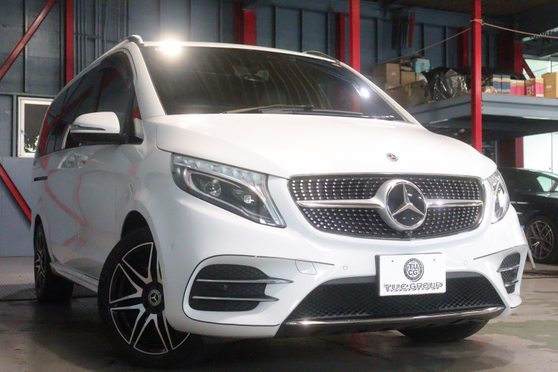 メルセデスベンツ Vクラス V220d ｱﾊﾞﾝｷﾞｬﾙﾄﾞ ﾛﾝｸﾞ AMGﾗｲﾝ ｴｸｽｸﾙｰｼﾌﾞｼｰﾄP ﾚｰﾀﾞｰSP　1ｵｰﾅｰ 後期 黒本革 2列目ｴｸｽｸﾙｰｼﾌﾞｼｰﾄ ｼｰﾄﾋｰﾀｰ ﾍﾞﾝﾁﾚｰﾀｰ ﾘﾗｸｾﾞｰｼｮﾝ ﾊﾟﾉﾗﾏｻﾝﾙｰﾌ 10.25ｲﾝﾁﾜｲﾄﾞﾅﾋﾞ Burmester 360ｶﾒﾗ AMGｴｱﾛ&19ｲﾝﾁAW 9速AT　2年保証