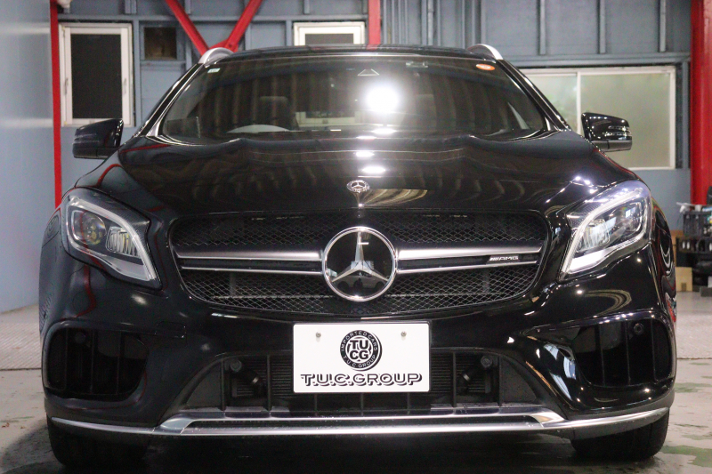 AMG GLA GLA45 4MATIC ﾚｰﾀﾞｰSP　後期ﾓﾃﾞﾙ 本革ｼｰﾄ(ﾌﾞﾗｯｸ) ﾊﾟﾉﾗﾏｻﾝﾙｰﾌ 8ｲﾝﾁﾜｲﾄﾞﾅﾋﾞ CarPlay LEDﾍｯﾄﾞﾗｲﾄ ｱｸﾃｨﾌﾞｸﾙｺﾝ 自動ﾘｱｹﾞｰﾄ AMGﾃﾞｻﾞｲﾝｲﾝﾃﾘｱﾄﾘﾑ 専用ｴｸｽﾃﾘｱ&19ｲﾝﾁｱﾙﾐ　2年保証