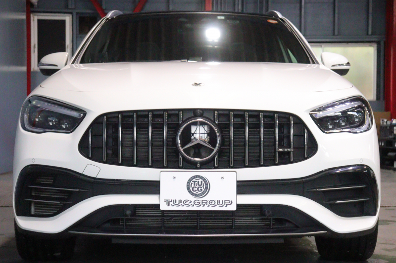 メルセデスベンツ GLA GLA45 S 4MATIC+ AMGﾊﾟﾌｫｰﾏﾝｽ&ｱﾄﾞﾊﾞﾝｽﾄﾞP ﾚｰﾀﾞｰSP　本革(ｸﾗｼｯｸﾚｯﾄﾞ/ﾌﾞﾗｯｸ) ﾊﾟﾌｫｰﾏﾝｽｼｰﾄ ﾊﾟﾉﾗﾏｻﾝﾙｰﾌ 10.25ｲﾝﾁﾜｲﾄﾞﾅﾋﾞ Burmesterｻｳﾝﾄﾞ ｼｰﾄﾋｰﾀｰ/ﾍﾞﾝﾁﾚｰﾀｰ ﾍｯﾄﾞｱｯﾌﾟﾃﾞｨｽﾌﾟﾚｲ 360ｶﾒﾗ　2年保証