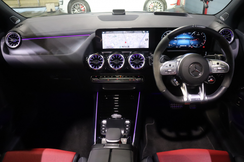 AMG GLA GLA45 S 4MATIC+ AMGﾊﾟﾌｫｰﾏﾝｽ&ｱﾄﾞﾊﾞﾝｽﾄﾞP ﾚｰﾀﾞｰSP　本革(ﾌﾞﾗｯｸ) ﾊﾟﾌｫｰﾏﾝｽｼｰﾄ ﾊﾟﾉﾗﾏｻﾝﾙｰﾌ 10.25ｲﾝﾁﾜｲﾄﾞﾅﾋﾞ Burmesterｻｳﾝﾄﾞ ﾌﾙｾｸﾞTV ｼｰﾄﾋｰﾀｰ/ﾍﾞﾝﾁﾚｰﾀｰ ﾍｯﾄﾞｱｯﾌﾟﾃﾞｨｽﾌﾟﾚｲ 360ｶﾒﾗ　2年保証