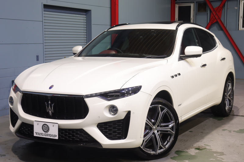 マセラティ レヴァンテ ｸﾞﾗﾝｽﾎﾟｰﾂ　後期 NEWｼﾌﾄ ADAS ACC LDW BSA ﾚｯﾄﾞﾚｻﾞｰｼｰﾄ ﾊﾟﾉﾗﾏｻﾝﾙｰﾌ MTCﾅﾋﾞ ﾌﾙｾｸﾞTV harman/kardon CarPlay LEDﾍｯﾄﾞﾗｲﾄ ｿﾌﾄﾄﾞｱｸﾛｰｼﾞｬｰ 自動ﾘｱｹﾞｰﾄ 専用ｴｸﾃﾘｱ 21ｲﾝﾁﾍﾘｵｽAW 　2年保証