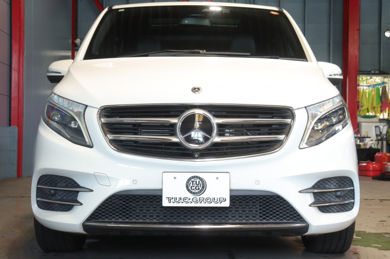 メルセデスベンツ Vクラス V220d ｽﾎﾟｰﾂ ﾛﾝｸﾞ ﾚｰﾀﾞｰSP　黒本革 ﾊﾟﾉﾗﾏｻﾝﾙｰﾌ 8.4ｲﾝﾁﾜｲﾄﾞﾅﾋﾞ Burmesterｻｳﾝﾄﾞ 360ｶﾒﾗ ｱｸﾃｨﾌﾞｸﾙｺﾝ ﾚｰﾝｷｰﾌﾟ ｼｰﾄﾋｰﾀｰ LEDﾍｯﾄﾞﾗｲﾄ AMGｴｱﾛ&19ｲﾝﾁｱﾙﾐﾎｲｰﾙ　2年保証