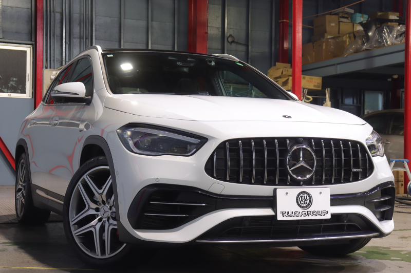 AMG GLA GLA45S 4MATIC+ AMGﾊﾟﾌｫｰﾏﾝｽ&ｱﾄﾞﾊﾞﾝｽﾄP ﾅﾋﾞｹﾞｰｼｮﾝP ﾚｰﾀﾞｰSP　AMGﾊﾟﾌｫｰﾏﾝｽｼｰﾄ 本革(灰/黒)ﾍﾞﾝﾁﾚｰﾀｰ ﾊﾟﾉﾗﾏｻﾝﾙｰﾌ 10.25ｲﾝﾁﾜｲﾄﾞﾅﾋﾞ ｱﾄﾞﾊﾞﾝｽﾄﾞｻｳﾝﾄﾞ ﾍｯﾄﾞｱｯﾌﾟD 360ｶﾒﾗ ﾌｯﾄﾄﾗﾝｸ ﾏﾙﾁﾋﾞｰﾑLED　2年保証