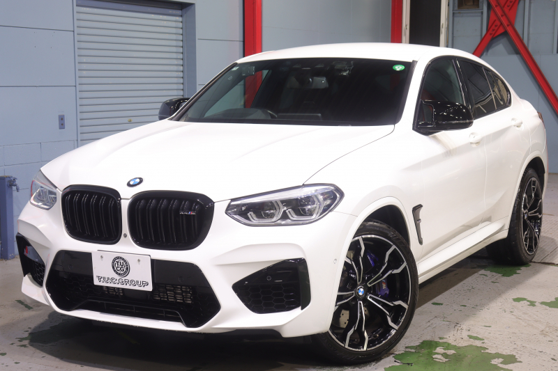 BMW Mシリーズ X4M ｺﾝﾍﾟﾃｨｼｮﾝ　ﾄﾞﾗｲﾋﾞﾝｸﾞｱｼｽﾄﾌﾟﾗｽ ﾌﾞﾗｯｸﾚｻﾞｰﾒﾘﾉ ﾍﾞﾝﾁﾚｰﾀｰ 全席ﾋｰﾀｰ 第6世代IDriveﾅﾋﾞTV 360ｶﾒﾗ Carplay ｶｰﾎﾞﾝｲﾝﾃﾘｱﾄﾘﾑ Mｴｷｿﾞｰｽﾄｼｽﾃﾑ Mｴｱﾛ&21ｲﾝﾁAW　2年保証